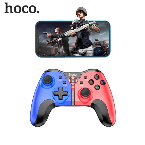 Gamepads hoco gamepad wireless bluetooth joystick controler console sem fio para iPhone Android Game Pad Joypad Games Accessorie