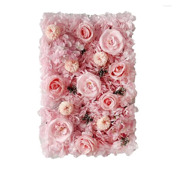 Flores decorativas 2024 Decoração de parede de flor rosa Decoração romântica de decoração de festas de festas de festas de festas