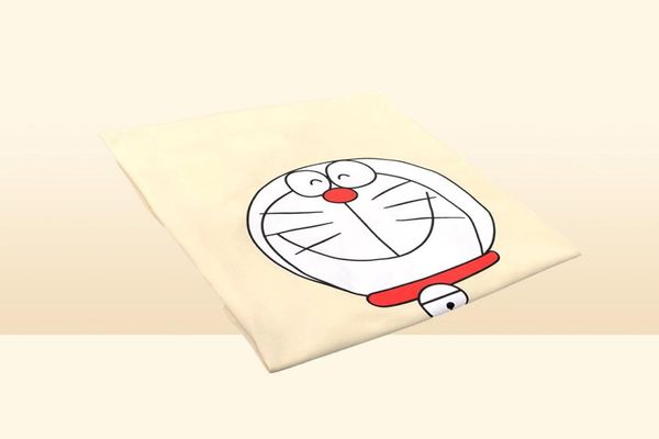 Hochwertiger Designer Tide Marke Joint Shortsleeved T -Shirt Doraemon Classic Logo Print Lose Baumwollpaar Tee Ben42b1567998444