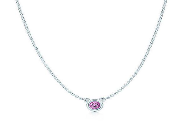 TF Real 925 Sterling Silber Anhänger Halsketten Klassische weibliche Aquamarin -Schlangekette für Freundin Gift28781006138