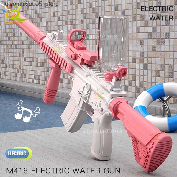 Kum oyun su eğlenceli silah oyuncakları m416 tam otomatik elektrikli silah yaz yüksek kapasiteli su plajı açık su savaşı yüzme havuzu çocuk oyuncak hediyeleri 230714 q240413