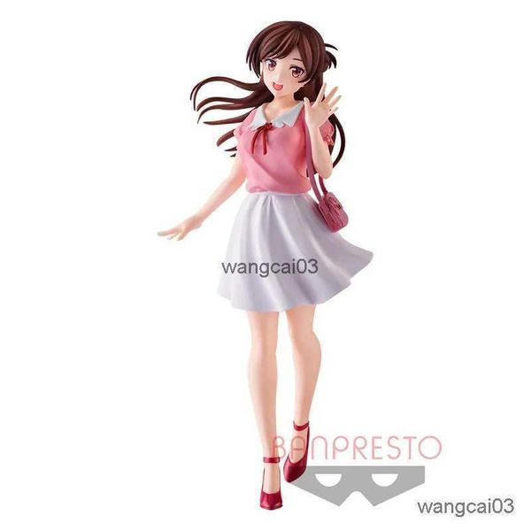 Figuras de brinquedo de ação 18 cm de aluguel de anime figura mizuhara chizuru vestido vermelho em pé asami nanami modelo pvc fofo boneca coleta de bonecas brinquedos