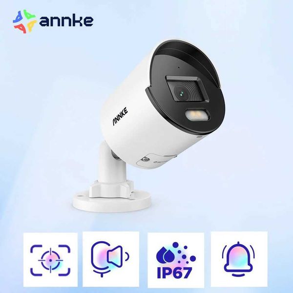 IP -Kameras Annke 4MP ACE Full Color Night Vision POE IP -Kamera H.265+ Videoüberwachungskamera 100ft warmes Lichtversicherungsversicherungskamera CCTV CAM 24413