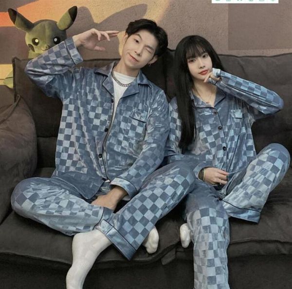 23SS 5STYLE Autumn Winter Pleuche Pijamas Defina a marca de moda têxtil caseira Desinger Letters Men Men Manga Longa Cardigan Sleepwear8968906