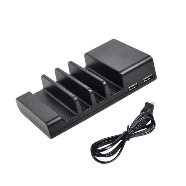 Porta caricatore del telefono USB multi -porto USB Carica rapida 4 Porte Station Dock Stand Hub Base per telefono/Tabelle/Watch/Power Bank Charger