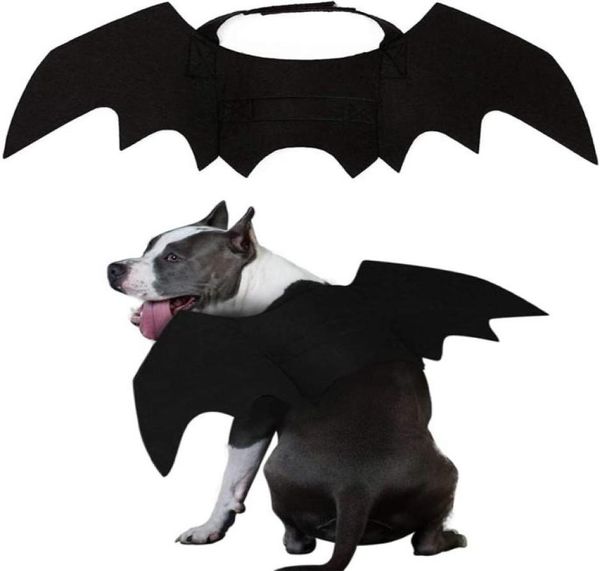 Hundekleidung Haustierkatze Fledermaus Flügel Halloween Cosplay Fledermäuse Kostüm Haustiere Kleidung für Katzen Kätzchen Welpe kleine mittelgroße Hunde A979722497