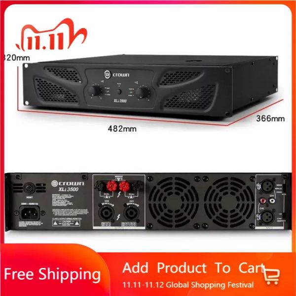 Verstärker XLI 3500 Power Amplifier Professionelle Audio -DJ -Ausrüstung für Linienarray -Lautsprecher Subwoofer -Lautsprecher Stufe Hochzeit KTV Hausgebrauch
