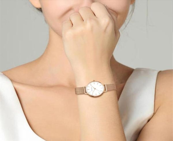 Роскошные моды Ladies Watch Quartz из нержавеющей стали стала щедрым подарком Валентина Binnishi 5026L261Y6898045