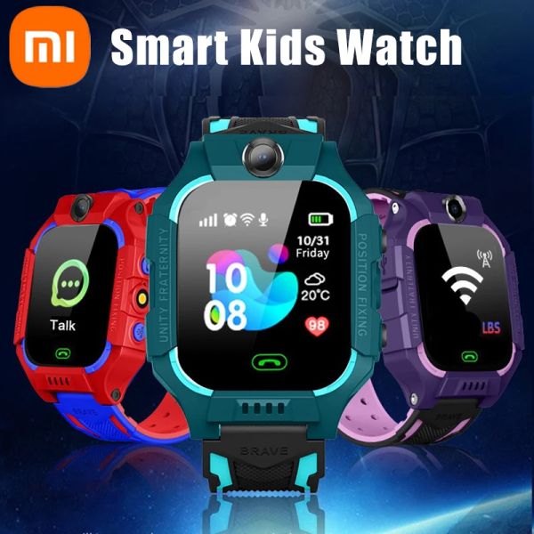 Браслеты Xiaomi Kids Smart Watch Kid Activity Watch Kids GPS SOS Водонепроницаемые SIM -картины местоположение детских часов для iOS Android