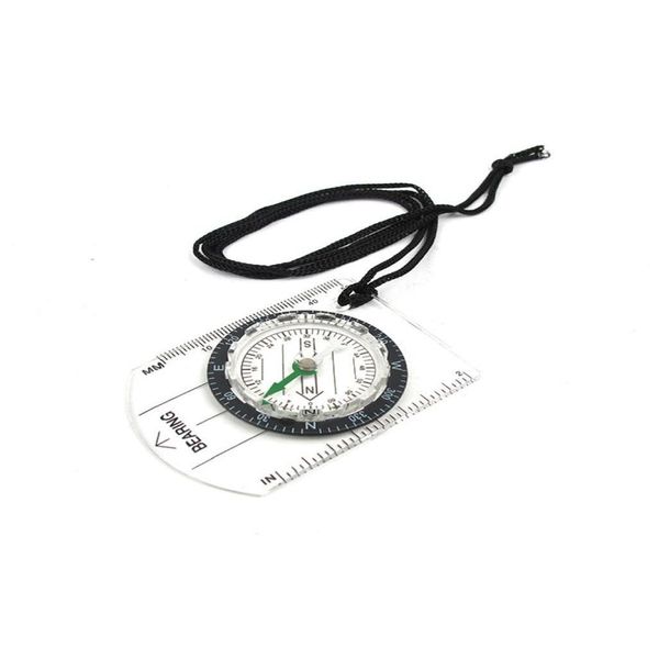 Gadgets ao ar livre Mini Compass Mapa Scale Rer Mtifuncional Equipamento Caminhão Sobrevival5803782 Entrega de Droga Esportes ao ar livre e DHGJM