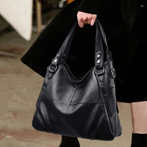 Сумки на плече большой емкость женская сумка мягкая кожаная сумочка.