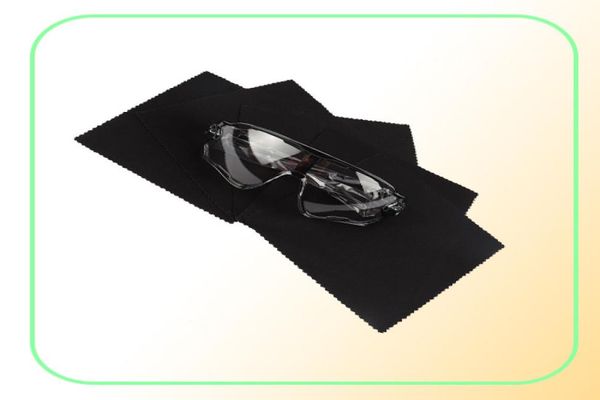 13x13cm schwarzer Mikrofaser -Sonnenbrille Stoff Lesebrille Reinigungstuch für Brillen mit Brillen 100pcsbox 5boxeslot5399420