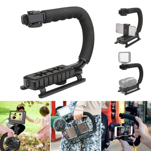 Gimbal New Video Video Handheld Stabilizer Câmera Ação Estabilizar a alça de aderência para Canon Nikon Sony DV Gdeals