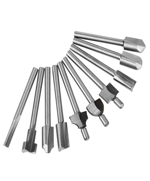 10pcslot 18 Mini Shank HSS Carpentry Bits Fit Dremel Rotary Tools Router Bits Router Cutter66677966