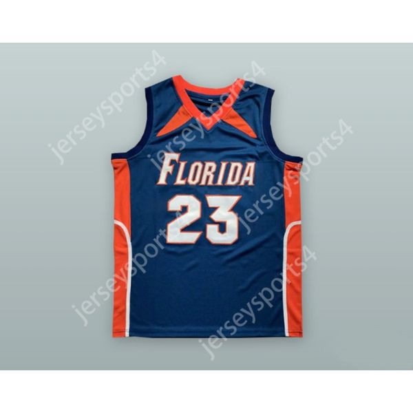 Custom Bradley Beal 23 camisa de basquete azul da Flórida Todos costurar