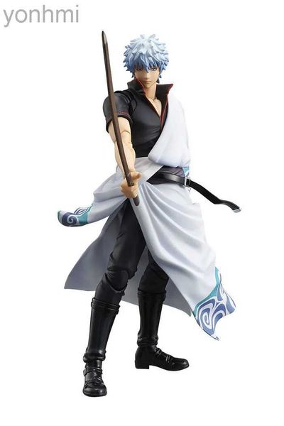 Anime Manga 18cm Gintama Sakata Gintoki Joint Movable Actionfigur PVC Toys Sammlung Figuren für Freunde Geschenke 240413