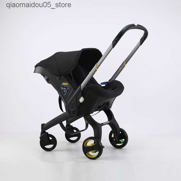 Kinderwagen# Baby 0-12 Monate alt vier in einem Vierrad-Aluminium-Legierungsrahmen Reversible Baby Kinderwagen Q240413