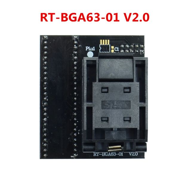 Calcolatori Adattatore BGA63 originale per RT809H SCocchia del programmatore RTBGA6301 V2.0 0,8 mm Clip di programmazione Smart Calculator Smart Chip