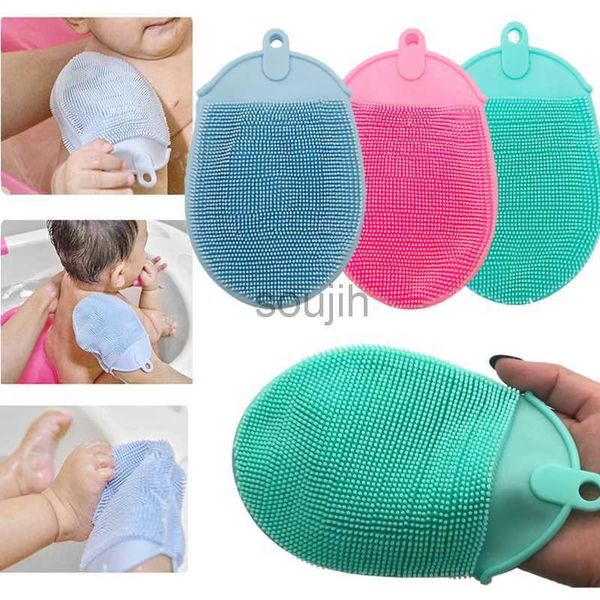 Accessori per utensili da bagno Accessori silicone spazzole da bagno guanti massaggianti corpo esfolianti guanti da bagno scrub pelle pulito doccia accessori per bagno accessori 240413