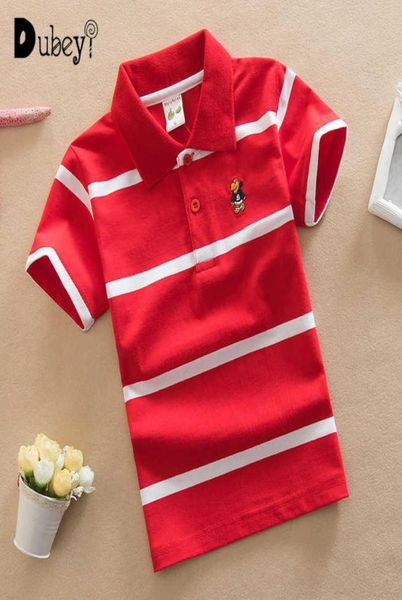 Polo Shirts for Boys Pinstripe Kids Brand Designer Cotton Clothes School Big 2105294734160