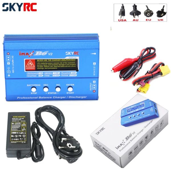 Modle Skyrc IMAX B6 V2 Digital Lipo NIMH Batteria Caricatore Batteria con AC Adattatore 5A 5A per giocattoli per elicotteri RC