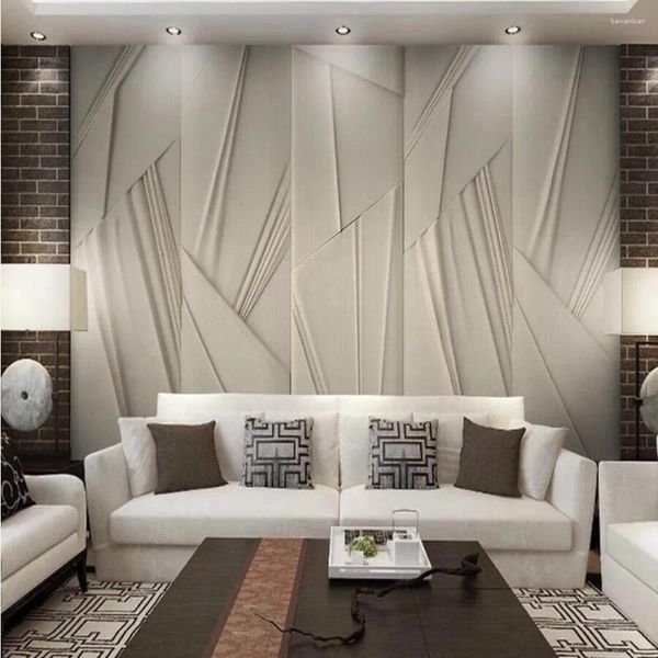 Sfondi milofi personali personalizzati sfondi murali su larga scala 3d semplice modello di tessuto in stile cinese morbido sfondo morbido