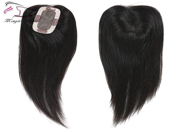 Natural Black Hair Toupee Anpassung nach Ihren Anforderungen Haarstück Straight Hair Womens Topper Brazilian Remy Hair8703115