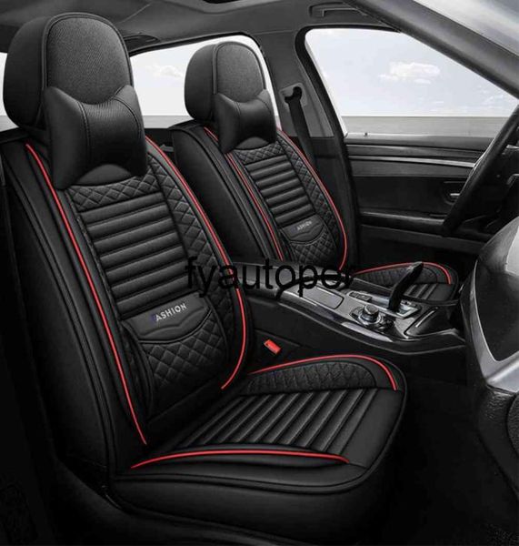 Conjunto de capa de assento de carro personalizado para Kia Ford Mazda Golf Bordado de linho respirável Bordado de assento de assento de automóvel Acessórios de carro2454023