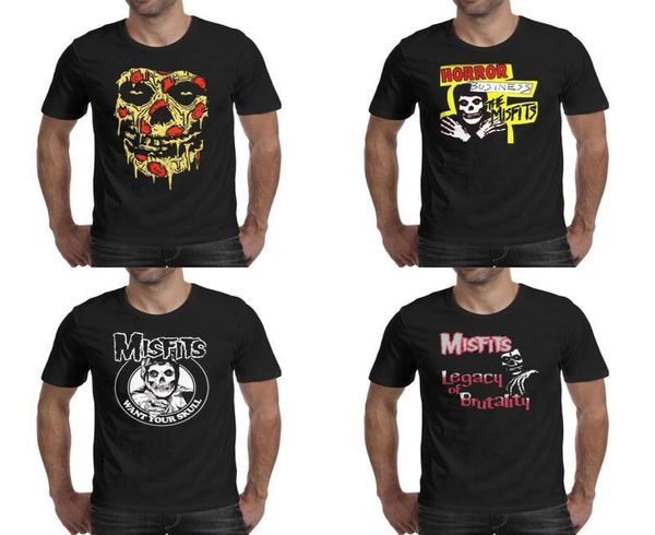 Stampa di moda maschile Misfits Legacy of Brutality Thirt Black Black Personalized Slogan Shirts College Misfits I Want Your Skull Horro3271931