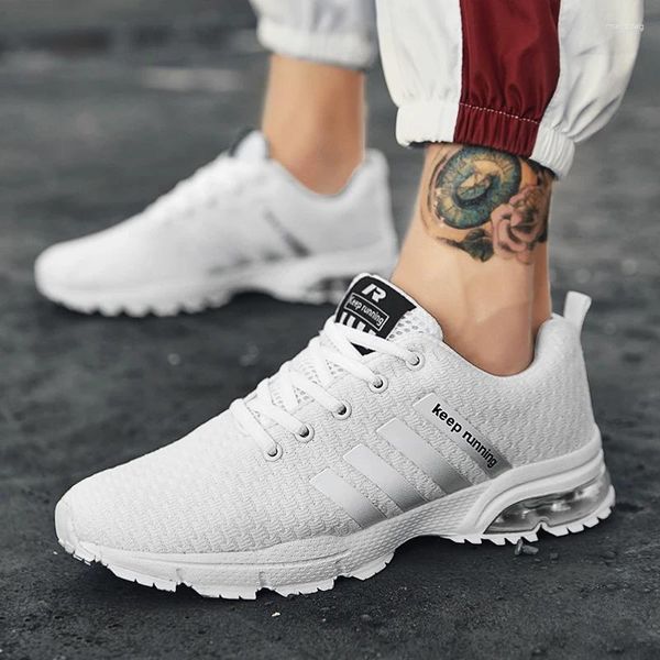 Lässige Schuhe Männer Air Kissen lauft Herren klobige Sneakers Plattform Großgröße Sport im Freien Walking