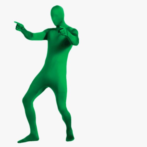 Schwarzer Zentai VollbodySuit für Männer Frauen Halloween Carnival Cosplay Custome Haut enge Overall Spandex Körperanzug