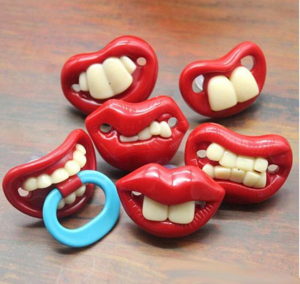 Rediga de bebê de dentes engraçados de dentes engraçados bigode bebê ortodôntico Dummy Infant Comfort Toys mamilos sílica gel infantil PACIFI7251246