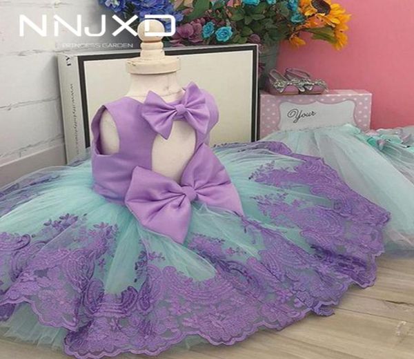 Girl039s Abiti Gift di compleanno di 1 anno per ragazze Girls Party Vestidos Cute Bowknot Outfits Princess Battism Infant Kids Summer C2226034