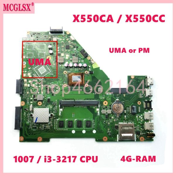 Scheda madre x550cc 1007/i3/i5/cpu laptop scheda madre per ASUS X550CA Y581C X550C X550VC X550VB X552C R510CC X550CC F550cc Mainboard