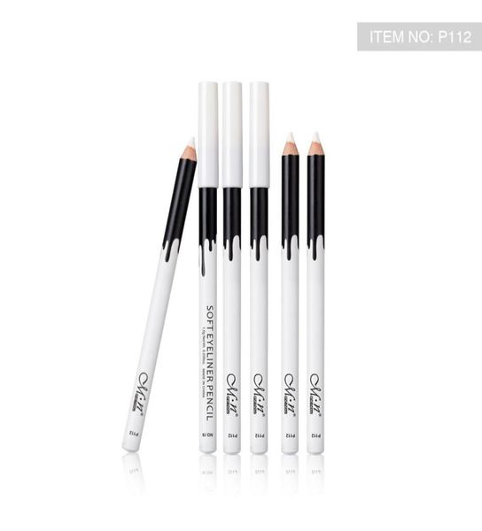 Menow P112 12 pezzi di trucco in legno setoso Legno cosmetico bianco morbido eyeliner matiplo per maciale per la matita 2782605