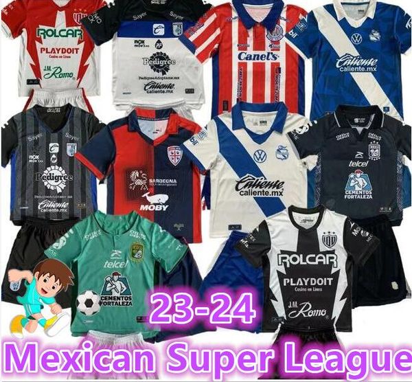 2324 messicano Super League Pachuca Soccer Jersey 2023 Home White Pocho E.Sanchez K.Alvarez Cabral Shirt Messico League Away Uniform Kids 8899