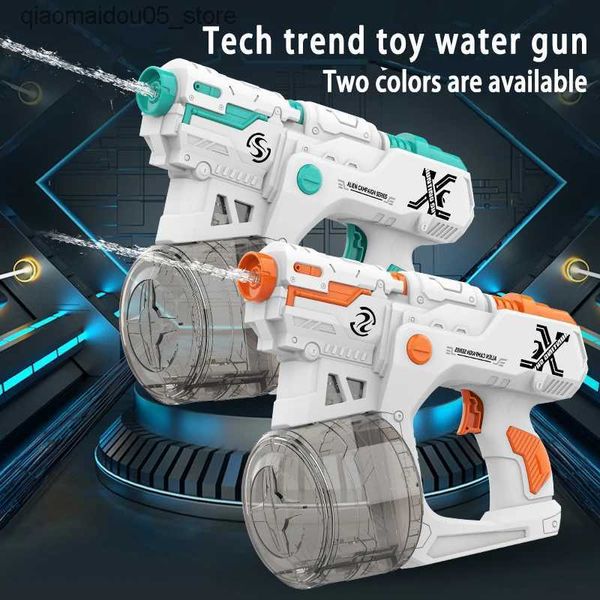 Play Play Water Fun Divertido Gun Automática Gun Gun Fun Balde Game ao ar livre Summer Beach Pool Party de grande capacidade Gun Water Gun Q240413