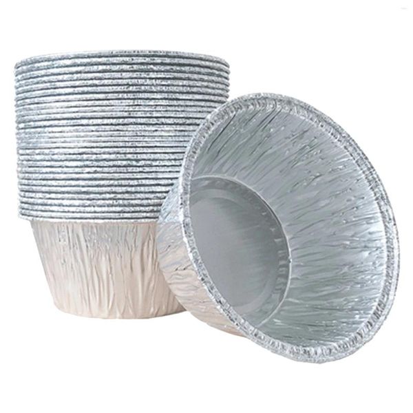 Устаньте контейнеры воздушная сковорода Специальная бумажная чаша одноразовая одноразовая лоток алюминиевая фольга печь. Домохозяйственная яичная пирог маленькая жестяная коробка