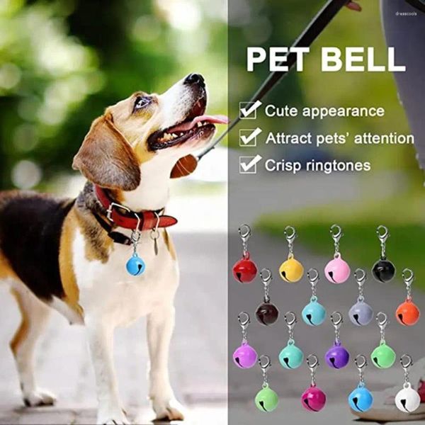 Abbigliamento per cani 10 pezzi di bell'aspetto per animali domestici Design a campana di aragosta in metallo Cancenti in metallo Colorate Collar Accessori per colletti colorati