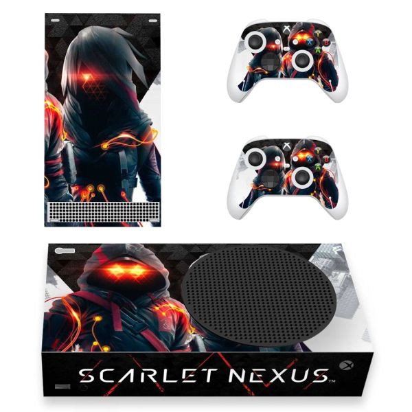 Çıkartmalar Scarlet Nexus Cilt Çıkartma Çıkartma Kapağı Xbox Serisi S Konsolu ve 2 Denetleyici Xbox Serisi Slim XSS Cilt Etiket Vinil