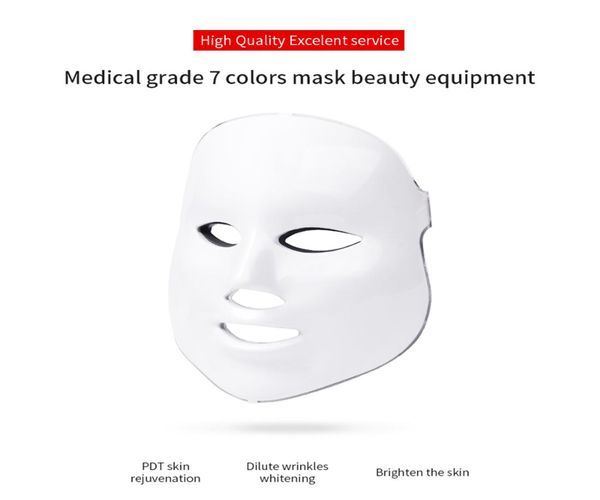 Anti PDT LED Cuidado da pele LED Máscara Facial Light Therapy Podynamics Blue Green Red Light Terapia Dispositivos1861864