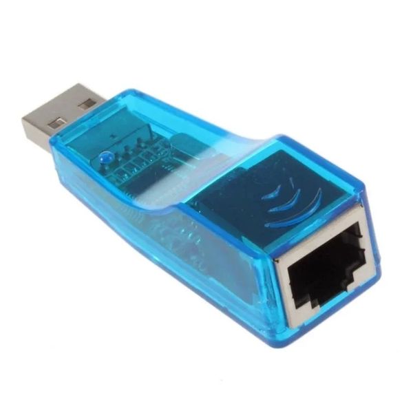 NOVO 2024 USB 10/100MBPS CARTA DE REDE USB A RJ45 Conversor de rede Ethernet LAN Adequado para PC Laptop Win 7 ANDROID MAC Adaptador para RJ45