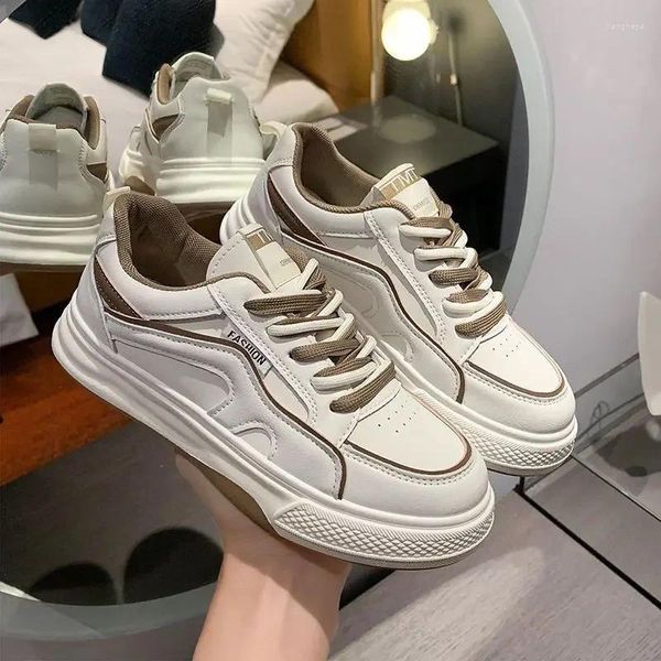 Scarpe casual Whit Running Women's High On Platform Lace Up Sports Female Female Athletic Basse sneaker in Trends 2024 A Offerta 39 h