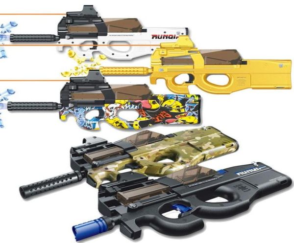 P90 Toy Gun Assault Sniper Water Bullet Model Outdoor -Aktivitäten CS Game Electric Bursts Paintball Pistol Spielzeug für Kinder 9310750