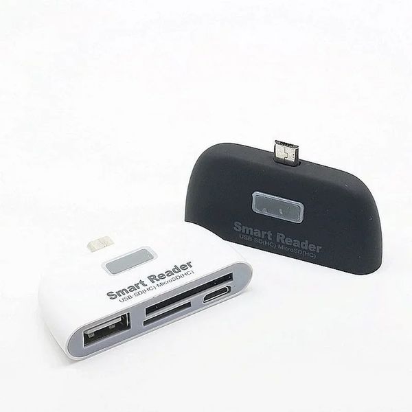 Multifunktional OTG zu USB 2.0 Smart Card Reader SD TF Cardreader mit für den Micro -USB -Anschluss für Android -Smartphone -Card -Leser Neue