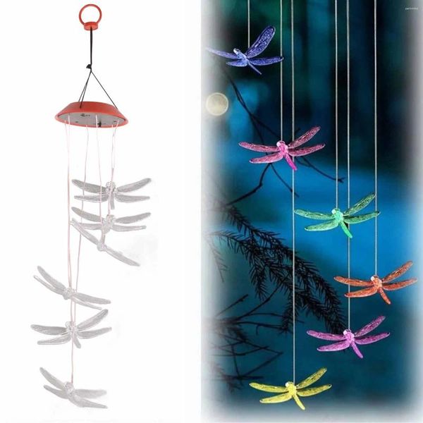 Decorazione per feste Dragonfly Solar Light Light Night Lample Auroproof Decorative per decorazioni per il giardino