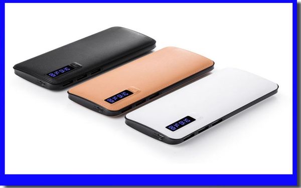 20000mah Power Bank 3USB externer Batterie tragbares Powerbank -Ladegerät mit 4 LED für Xiaomi X Samsung S8 Universal4160189