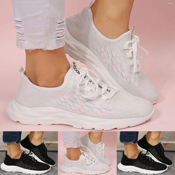 Casual Shoes Fashion Frühling und Sommer Frauen haben dicke untere untere Mesh klassische Nylon Sneaker Damen Socken für