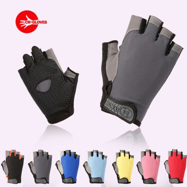 Summer Outdoor Sun Protection uomini e donne, sottili guanti a metà del ciclo, guanti per biciclette anti -slip per coppie da trekking