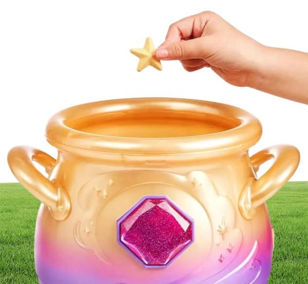 Itens de novidade Objetos decorativos Figuras Mixies Magic Magic Fog Pot Surprise Pet Sound Light Interactive Blind Toys autenti4009214